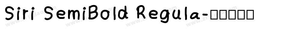 Siri SemiBold Regula字体转换